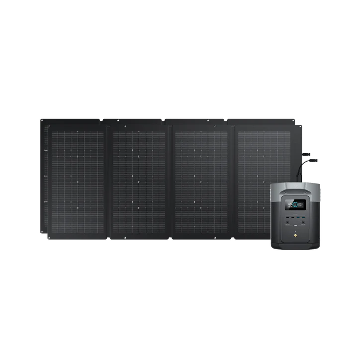 EcoFlow DELTA 2 Max + 220W Portable Solar Panel