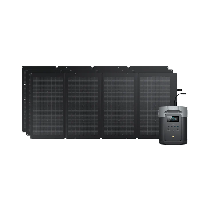 EcoFlow DELTA 2 Max + 220W Portable Solar Panel
